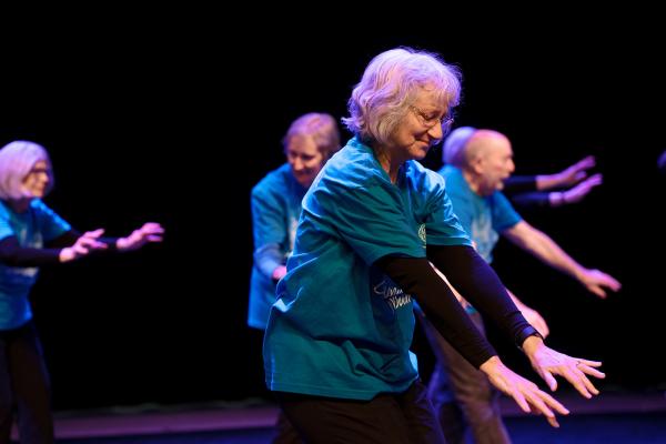Seniors reaching to the side