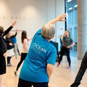 Intergenerational people dancing at the Halifax Central Library